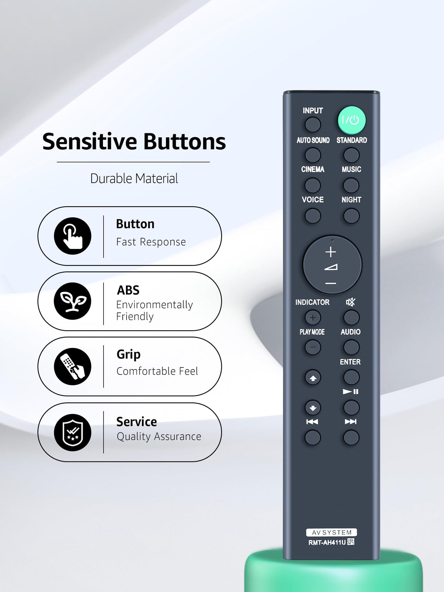 New RMT-AH411U Remote Control Replacment for Sony Sound Bar?Compatible with HT SF200 HT SF150 HT-S100F HT-SF200 HTS100F HT-S100F HT-SF150 HTS100F Home
