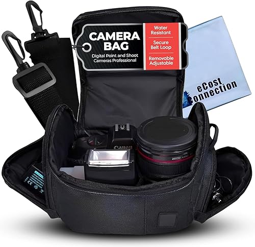 eCostConnection Acuvar Medium Soft Padded Camera Equipment Bag/Case Compatible with Canon, Sony, Nikon, Olympus, Fuji, Samsung Cameras and Equipment…