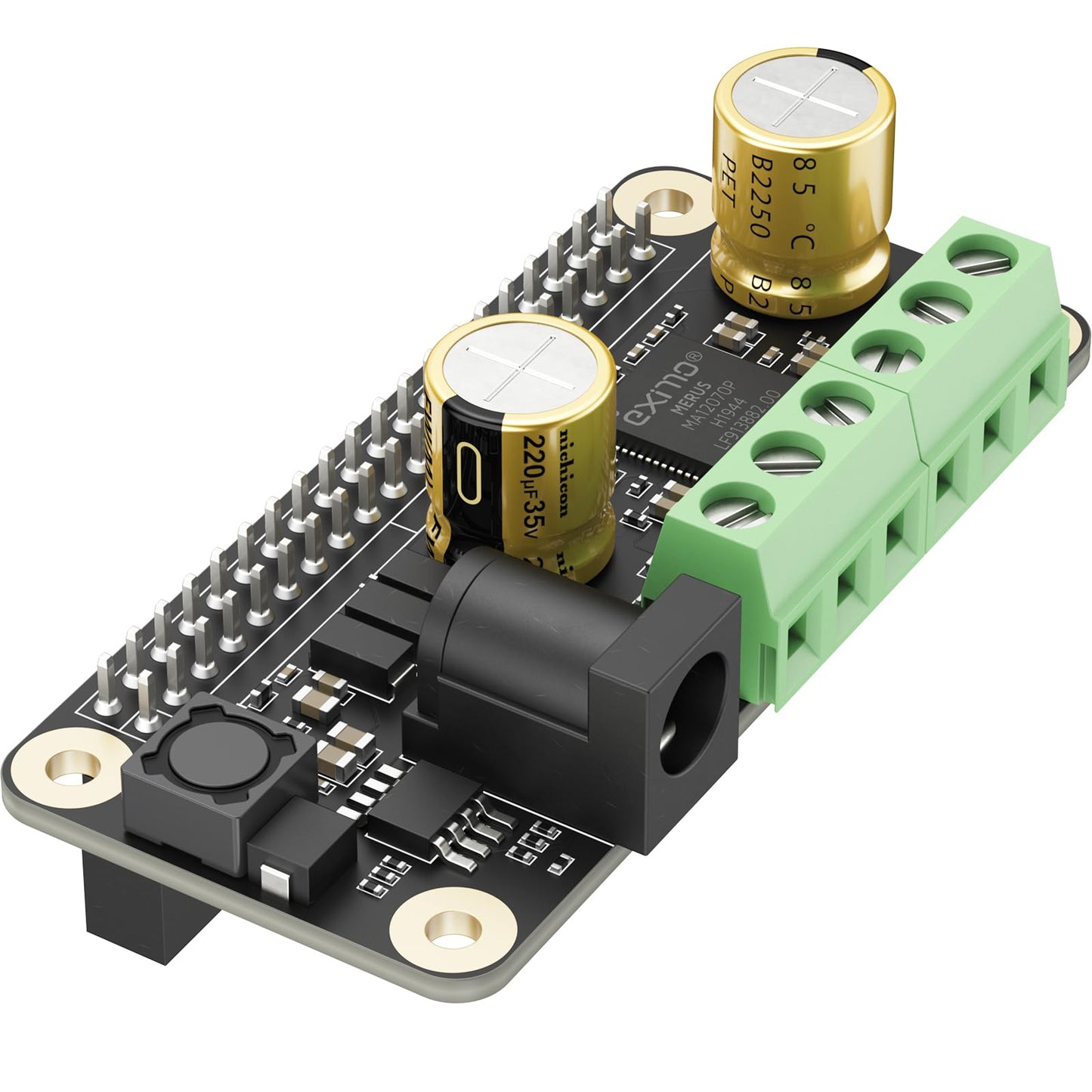 InnoMaker Audio Amplifier 2x80W Peak Output Class D HiFi AMP Pro Mini Hat 192KHz/24bit MA12070P for Raspberry Pi 5/4/Zero 2W Support Volumio, MoOde