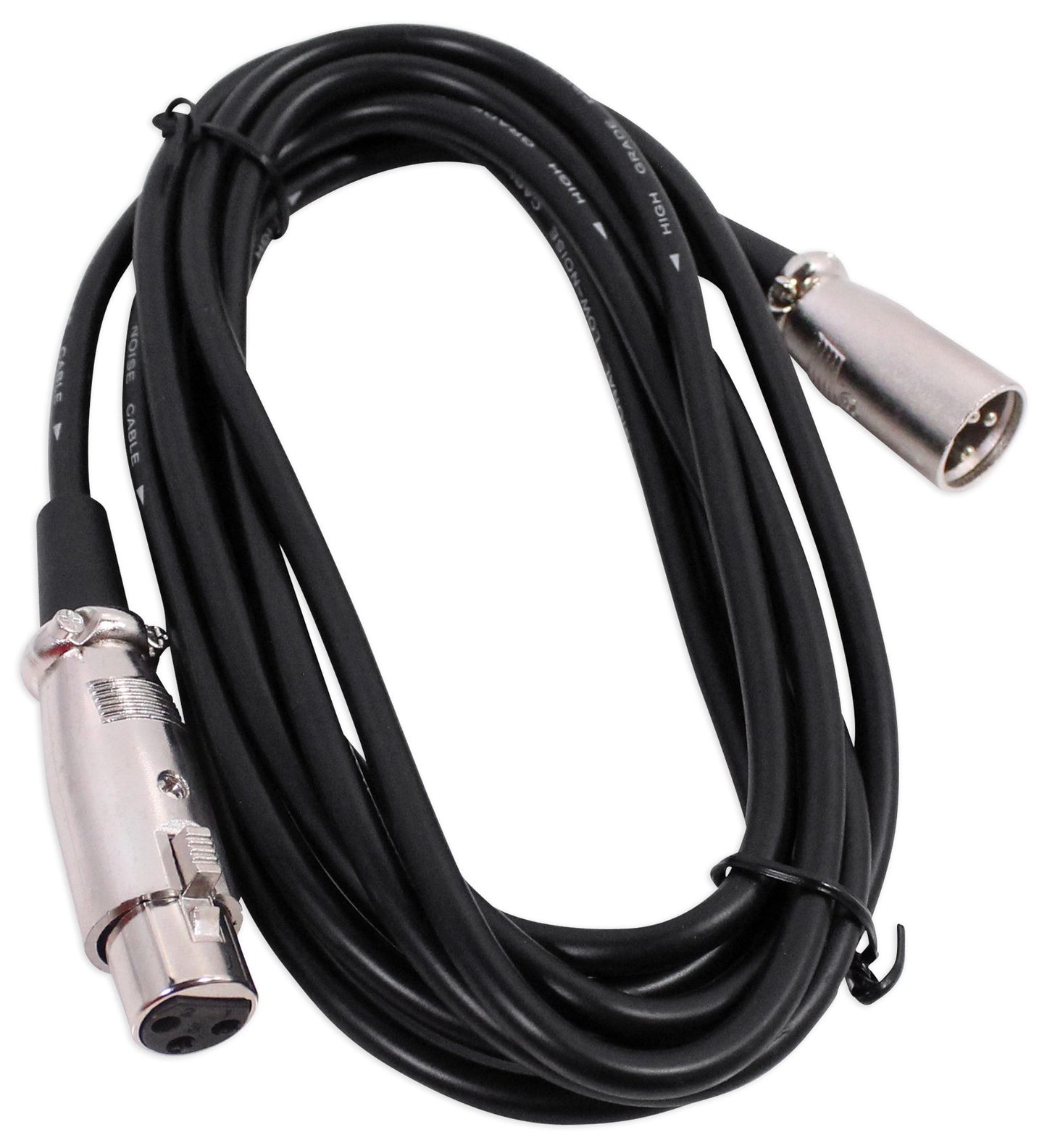 Rockville RMM-XLR Super Cardioid Dynamic Microphone, 600 Ohm, Metal Body, On/Off Switch, 10ft XLR Cable, Black Finish, for Live Performances and