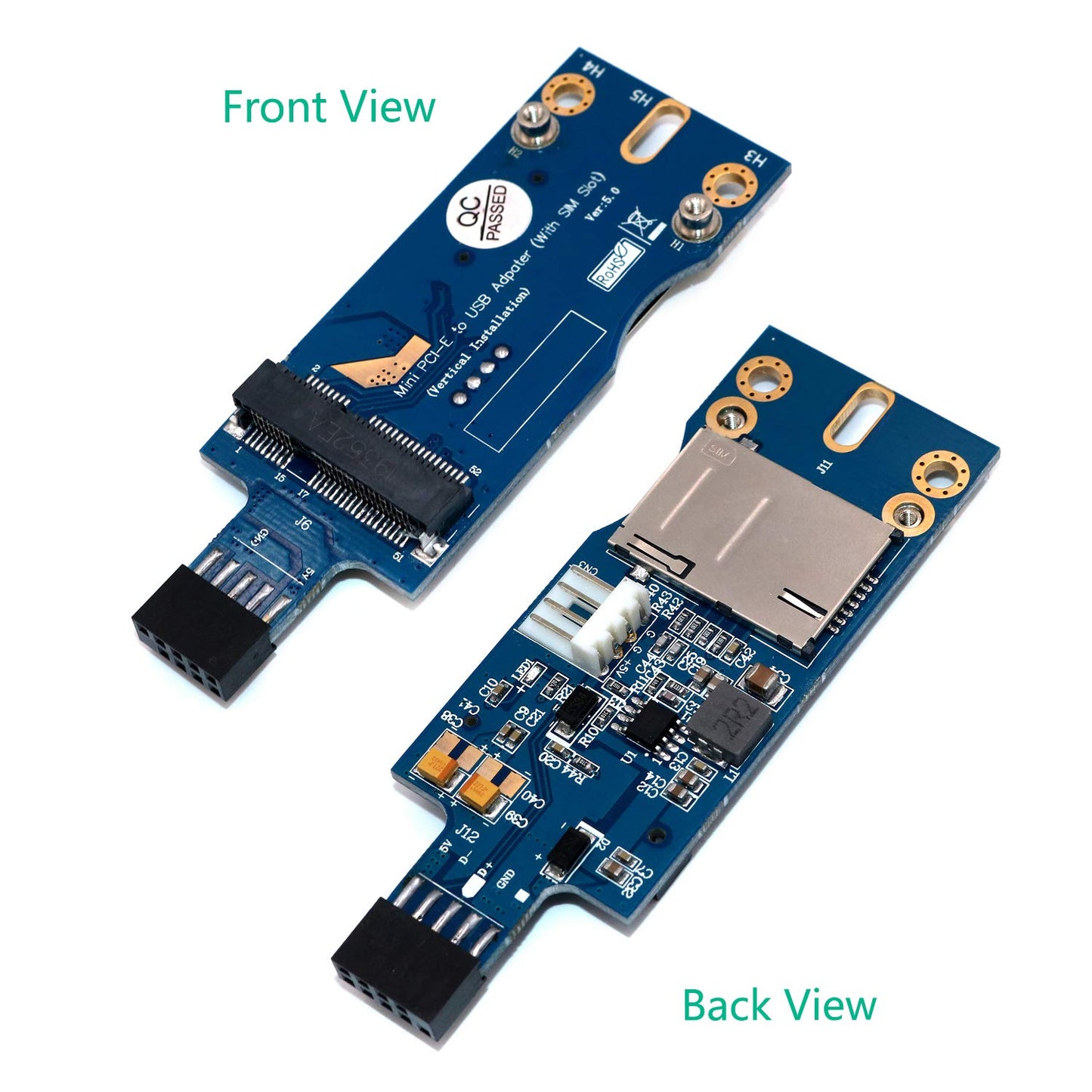 szzijia Mini PCI-E to USB Adapter for LTE/WWAN Module with SIM Card Slot