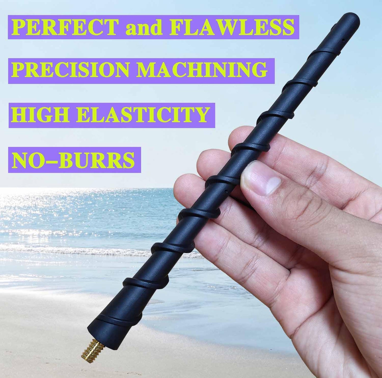 VAGMI 7-inch Motorcycle Antenna Compatible with Harley Davidson(1989-2025) Touring Electra Street Glide Ultra Limited Classic King,for Harley Davidson