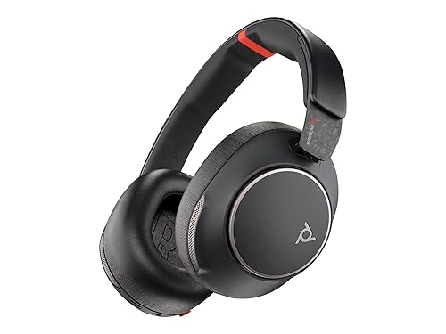 Poly Voyager Surround 85 UC Headset - Microsoft Teams Certification - Stereo - Mini-phone (3.5mm) - Wired/Wireless - Bluetooth - 98.4 ft - 20 Hz - 16…