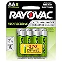 Rayovac Rechargeable AA Batteries (8 Pack), NiMH Double A Rechargeable Batteries