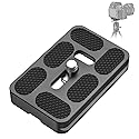 CAVIX PU-60 Aluminum Alloy Universal Arca-Swiss Quick Release Plate- Includes 1/4?-20 Screw, Compact & Lightweight (37g) for DSLR/Mirrorless, Tripods