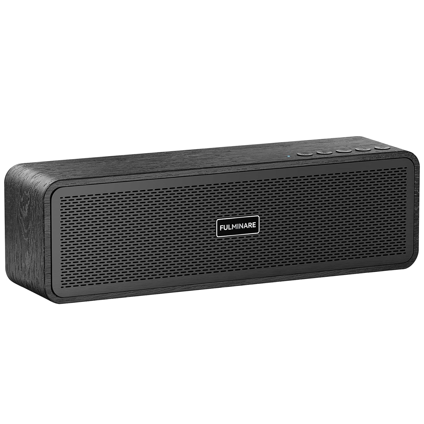 FULMINARE Portable Bluetooth Speaker for Home, Wooden Housing, 50W Deep Bass Stereo Sound, Bluetooth 5.3, 30H Playtime, 4-in-1 Playback, IPX5