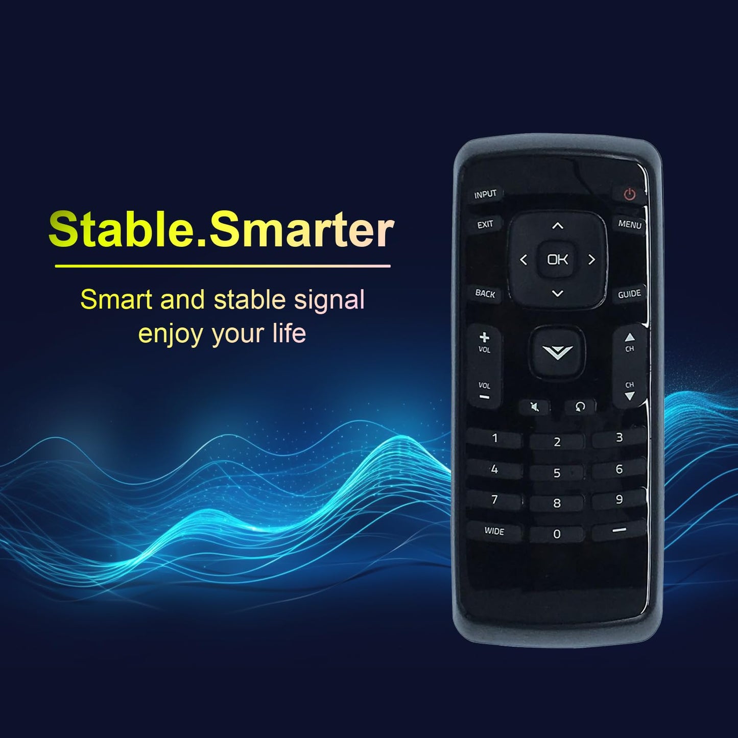 XRT020 Replace Remote fit for VIZIO LED TV D32hn-E0 D43n-E1 D32hn-D0 E280-B1 D32hn-E1 D39hn-E0 D60n-E3 D50n-E1 D28h-C1 D32h-C0 D32-D1 D24-D1 D24hn-D1