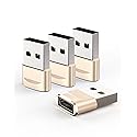 USB to USB C Adapter 4 Pack,USB C Female to A Male Charger Type C Converter for Apple Watch Ultra iWatch 7 8 SE,iPhone 14 13 12 15 Pro Plus Max…