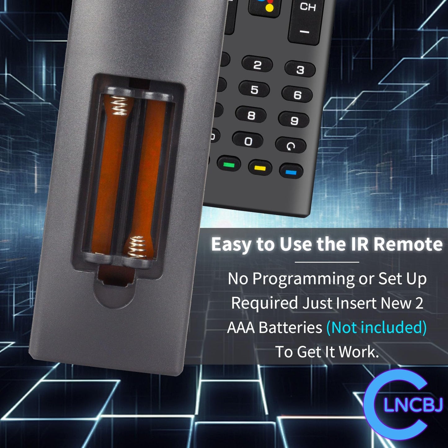 RM-C3329 Remote Control for JVC Konka 4K Android TV Remote - Replace Konka JVC TV Models 32H31A 40H33A 43U55A 50Q75A 50U55A 55Q75A 55U55A 65Q75A