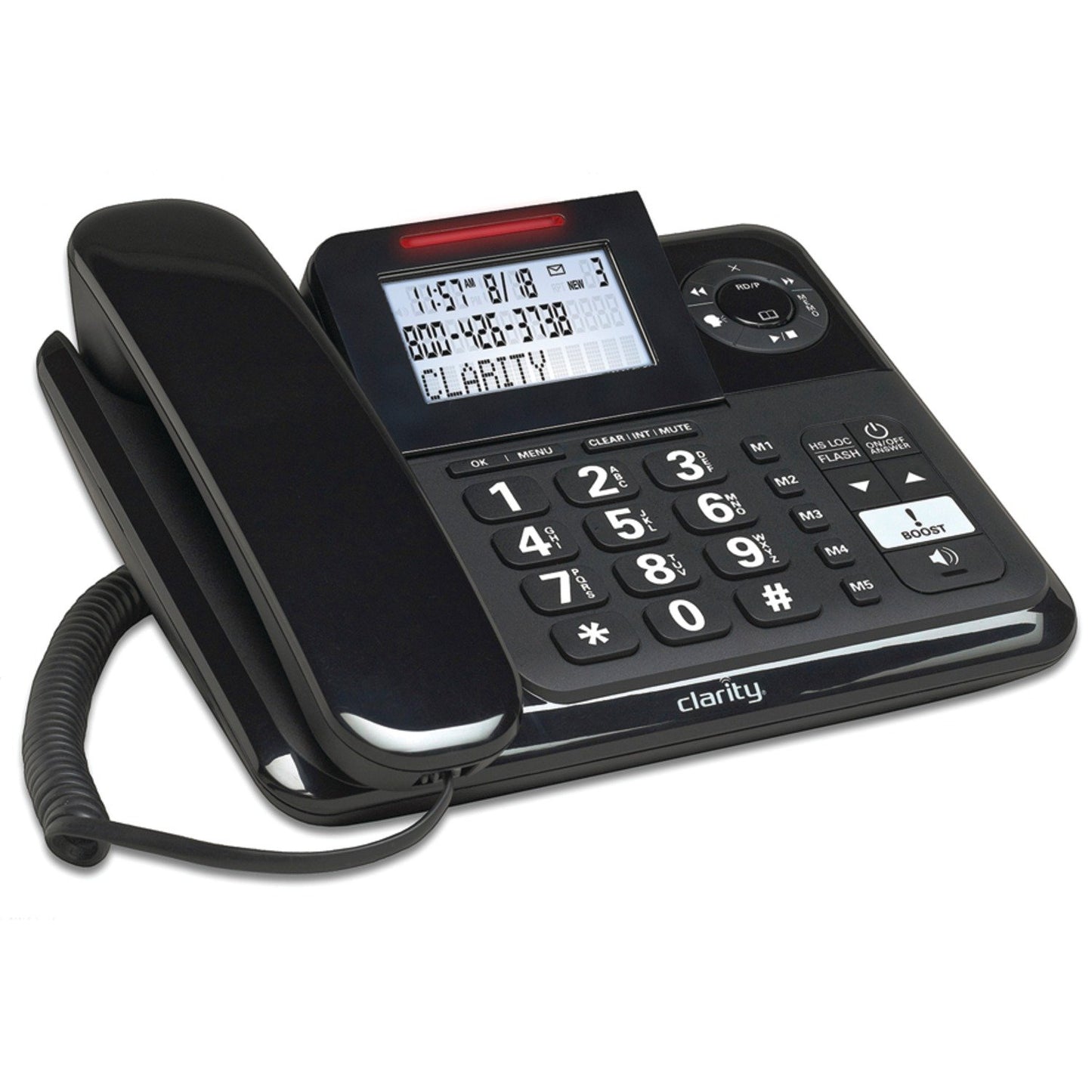 Clarity E814CC Amplified Corded/Cordless Combo with Answering Machine- Bundles, Dual-SIM and Dual keypad