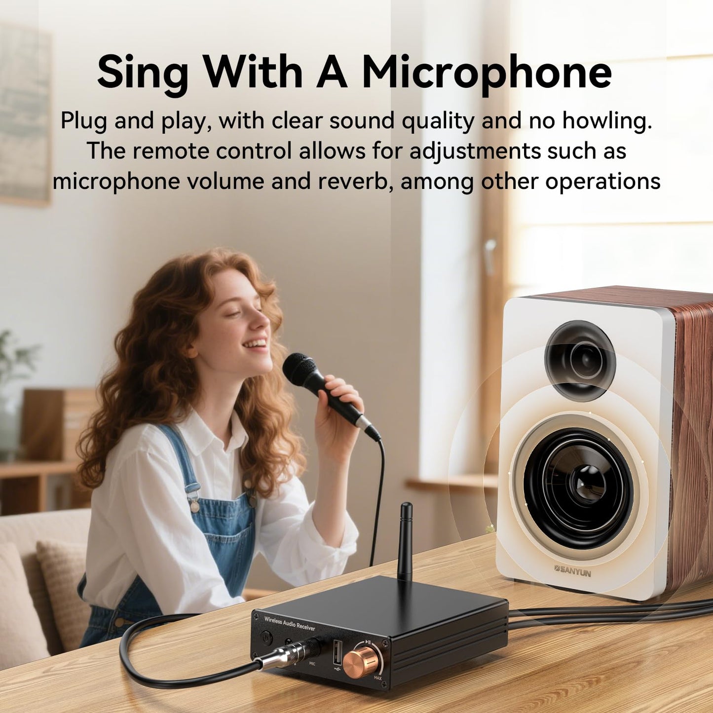 Bluetooth 6.0 Receiver, Bluetooth Audio Adapter with 3.5mm AUX RCA Cable, Wireless Audio Receive Old Stereo/Home Speakers/Wired Headphones/Home Audio
