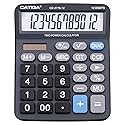 Premium Commercial 12-Digit Large Desktop Calculator with Huge 5-Inch LCD Display Screen, Giant Responsive Buttons, Battery and Solar Powered, Perfect