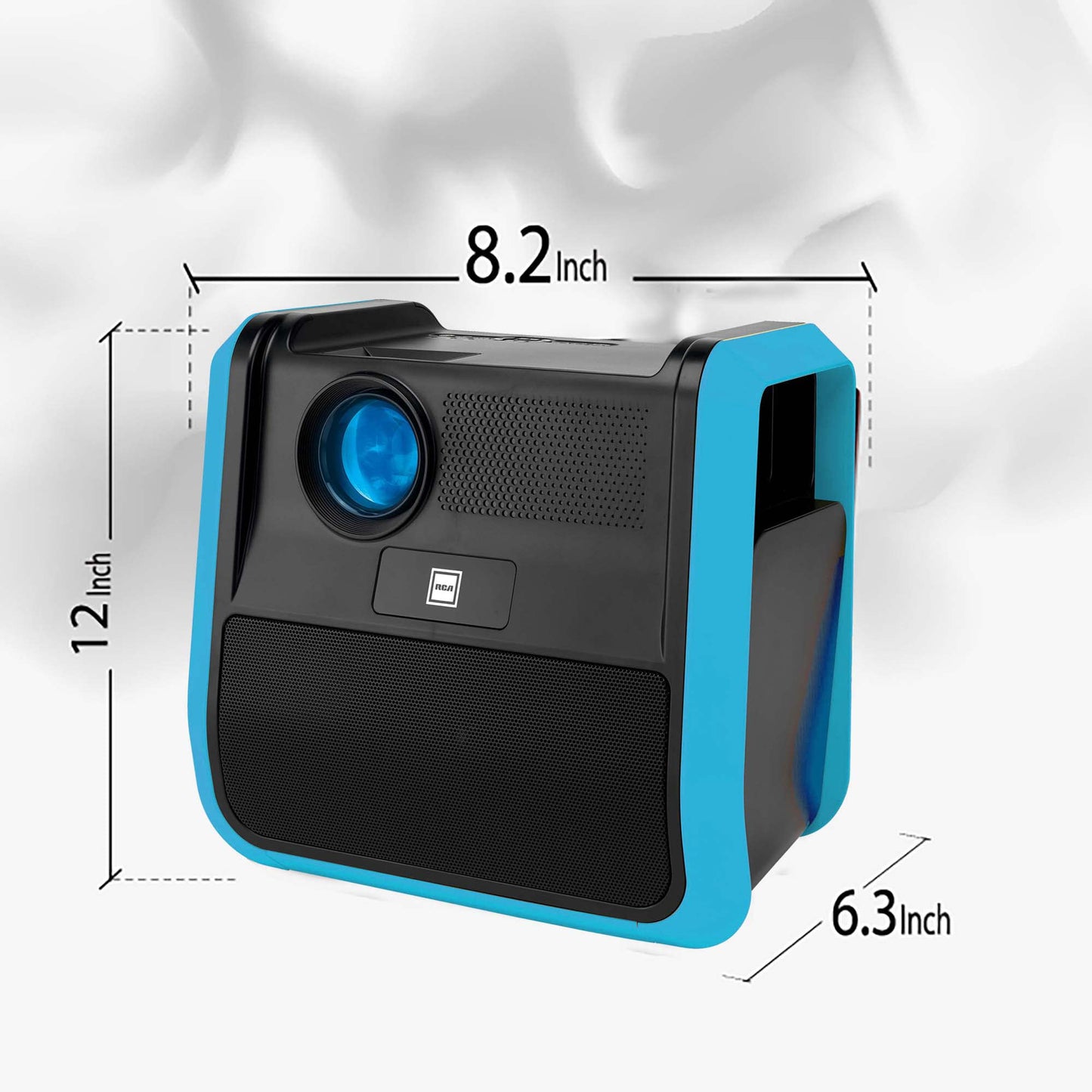 RCA - RPJ060 Portable Projector Home Theater Entertainment System, Long Lasting Battery - 2.5 Hours per Charge - Outdoor, Rechargeable, Speakers