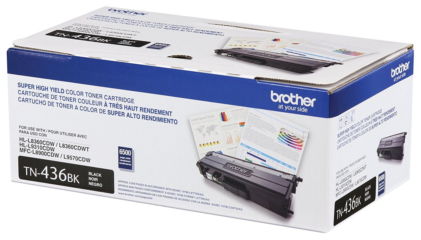 Brother TN-436BK Super High Yield Toner Black, 6500 Pages