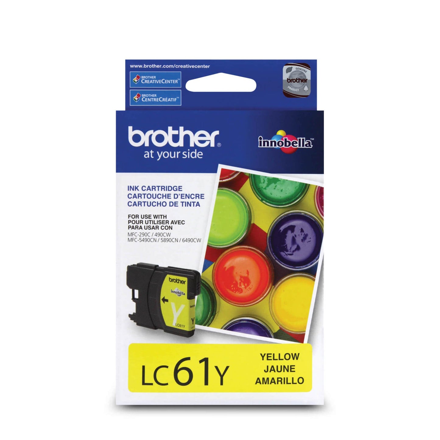Brother LC61 Yellow Ink Cartridge, LC61Y