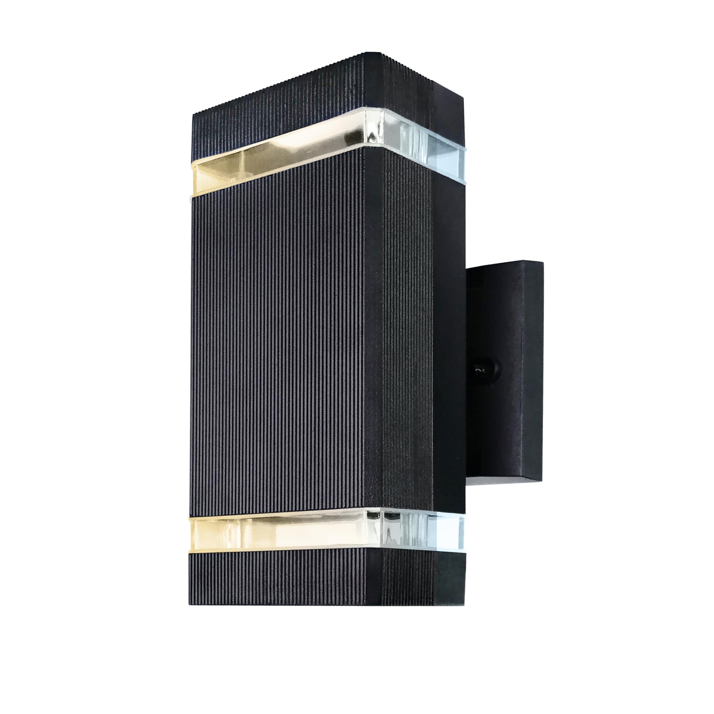 Sunlite LED Rectangle Up/Down Outdoor Wall Sconce Fixture, 12 Watts (120W=), Multi-Volt, 850 Lumens, Color Selectable 30K/40K/50K, 80 CRI, Dimmable