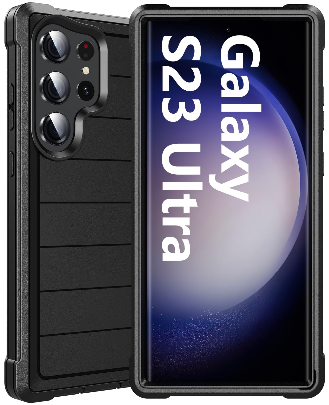 Hensinple Case for Samsung Galaxy S21 Fe 5g 6.4 inch?Without Screen Protector?, Galaxy S21 fe Case Heavy Duty Defender Shockproof Dustproof Rugged