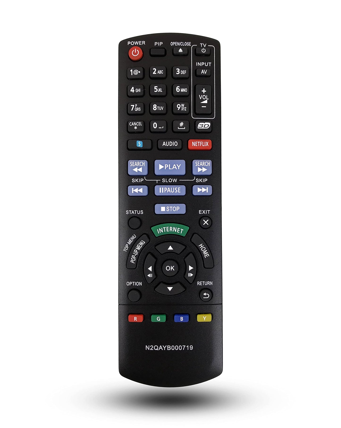 Replacement Remote Control for Panasonic DMP-BDT220 DMP-BBT01 DMP-BDT220CP DMP-BDT220P Blu-Ray Disc Player
