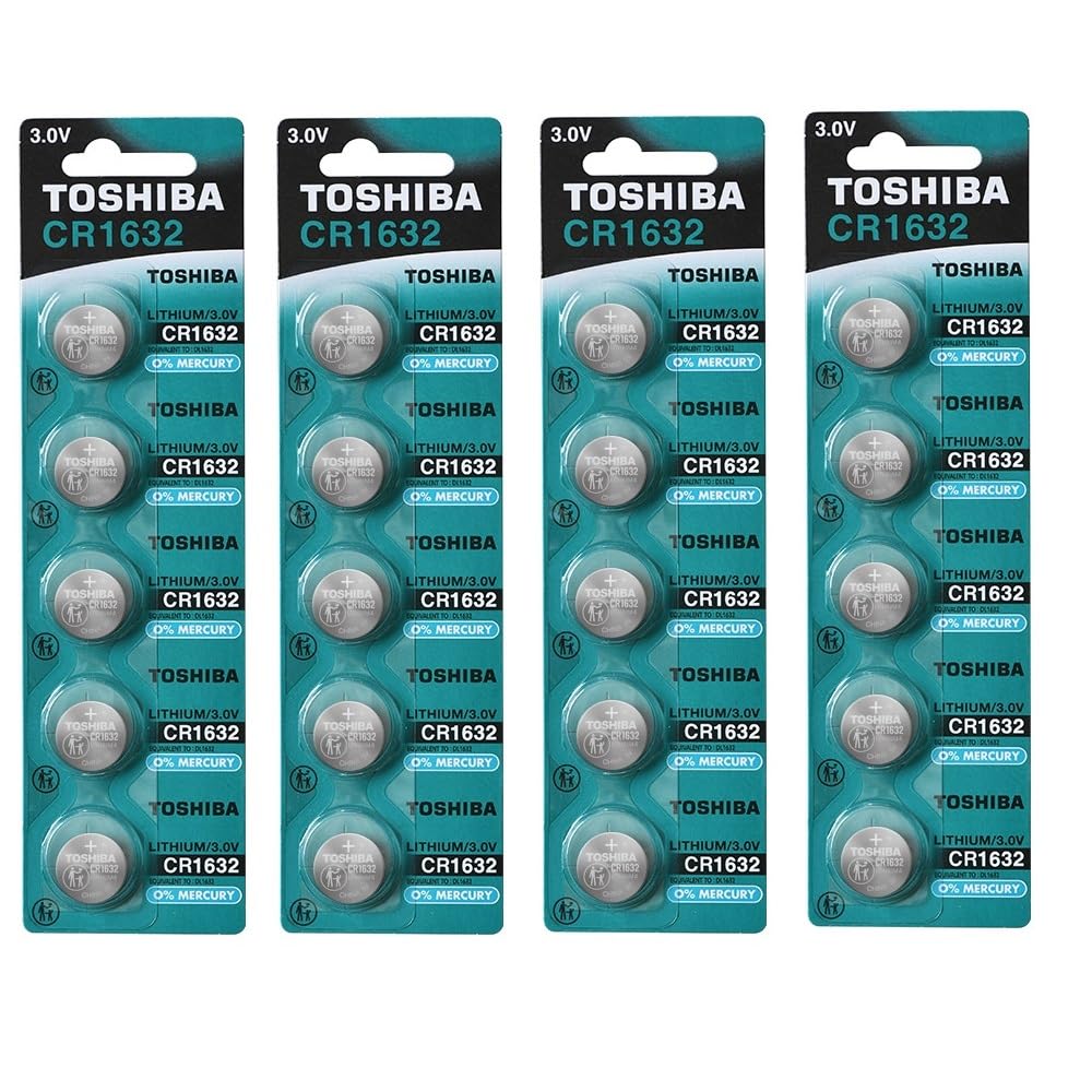 Toshiba CR1632 3 Volt Lithium Coin Battery (20 Batteries)
