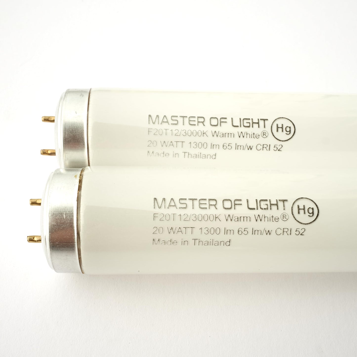 Master Of Light F20T12/WW 24" 20W 3000K Warm White T12 2-Pack