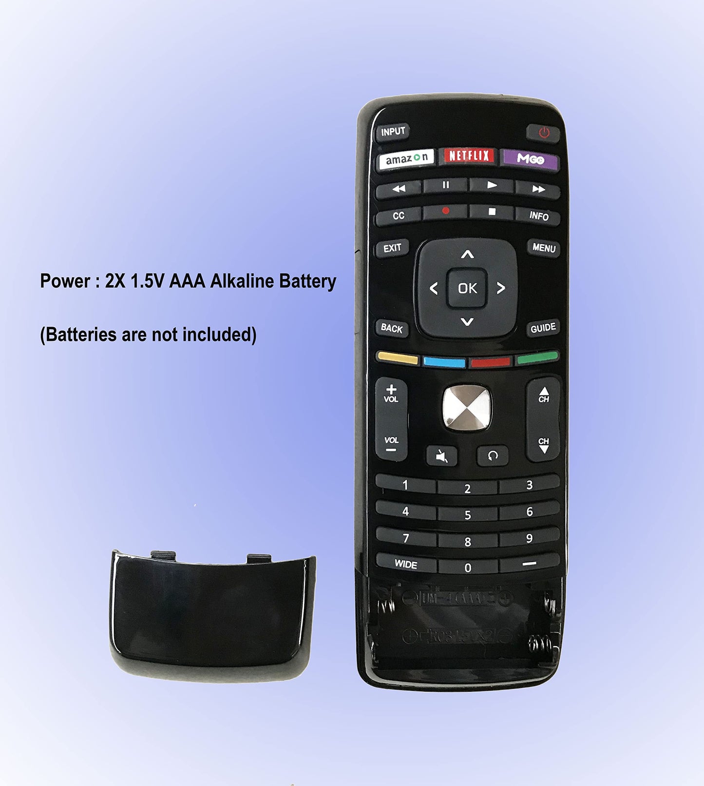 Replacement Remote Control for Vizio Smart LED TV E320i-B2 E390i-B1E E420i-B0 E500i-A1 E500I-A0 E550i-B2E E601i-A3E D650i-C3 E700i-B3 E241i-B1