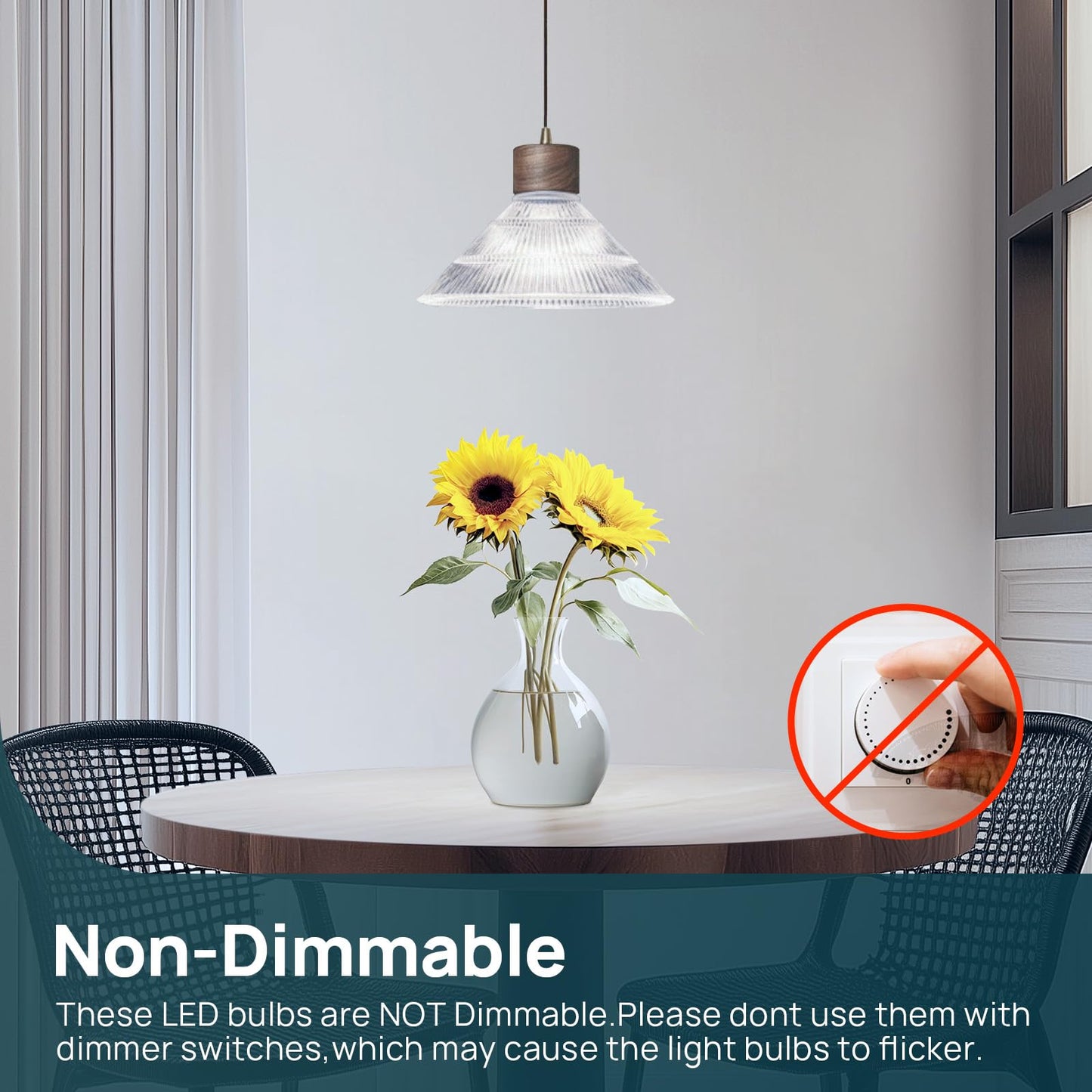 Linkind A19 LED Light Bulbs, 60 Watt Equivalent, 5000K Daylight 6 Packs
