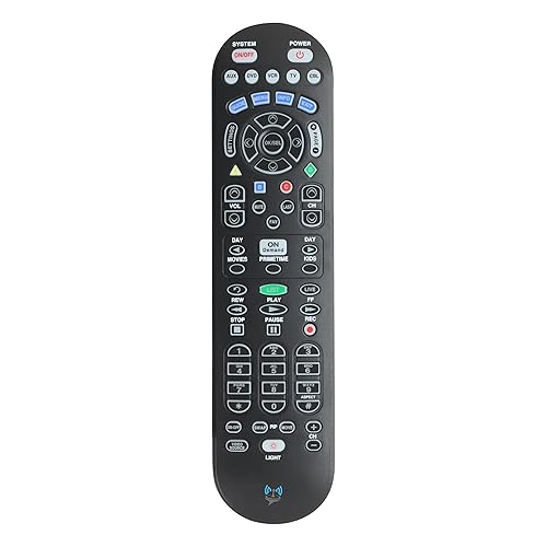 SatelliteSale Remote Control Replacement UR5U-8780L Clikr5 Compatible with Spectrum/Charter Cable Set-Top Boxes, TVs, and Audio Devices - Matte Black