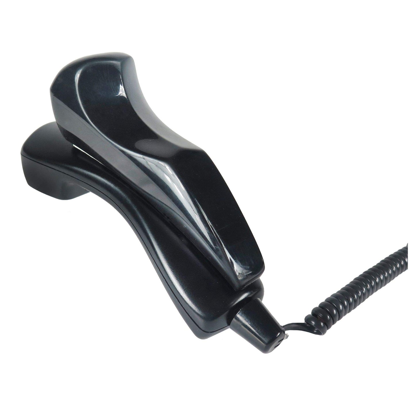 Softalk II Phone Shoulder Rest, Landline Office Telephone Accessory with Nonslip Ergo-Grip Cushion and Self-Adhesive Tape Attachment, Black