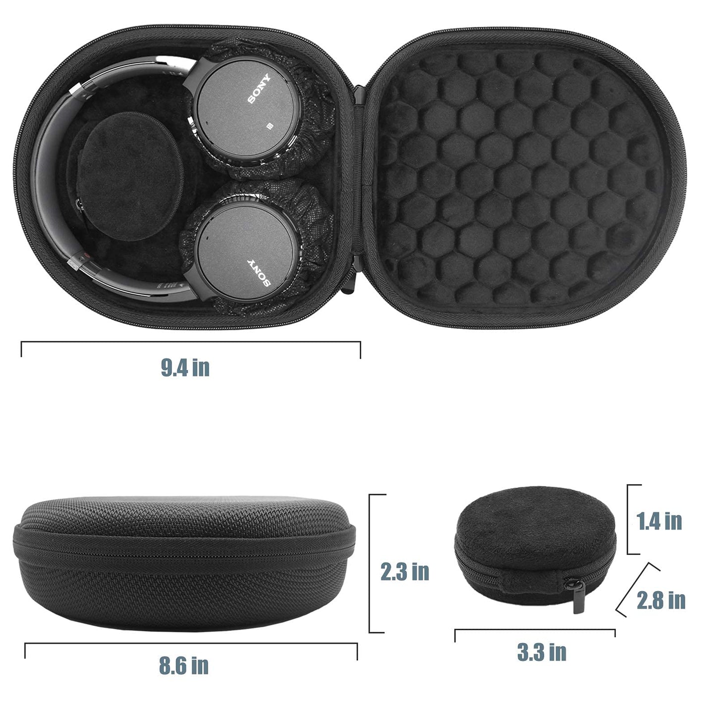 ProCase Hard Case for Sony WH-CH720N/ WH-CH710N/ WH-CH520/ WH-CH510/ WH-1000XM5/ WH-1000XM4/ WHXB910N/ Bose 700 Noise Cancelling Wireless Headphones