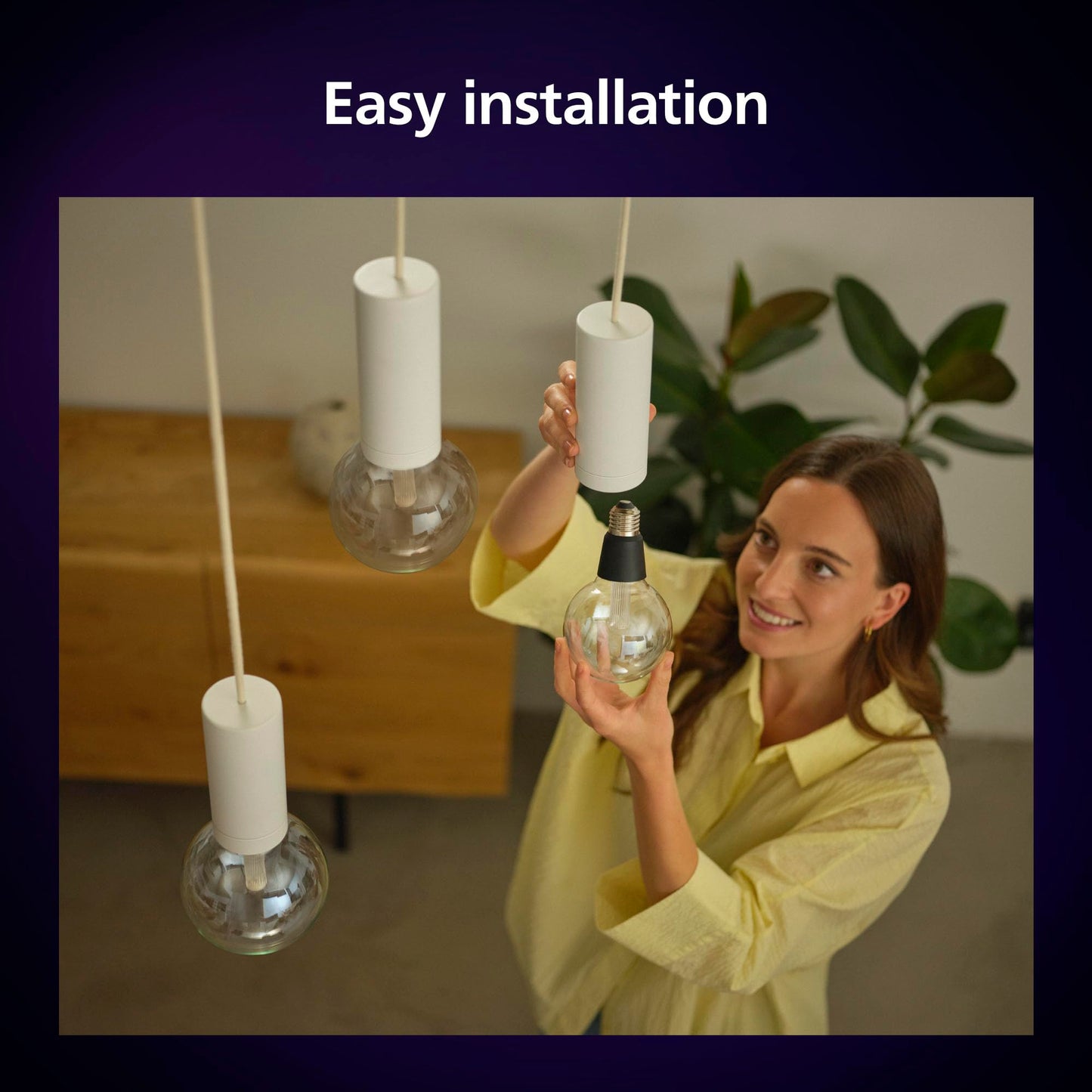 Philips Hue Lightguide G30 Small Globe Smart LED Bulb - Handblown Glass - Color Changing Light - Compatible with Amazon Alexa, Apple HomeKit