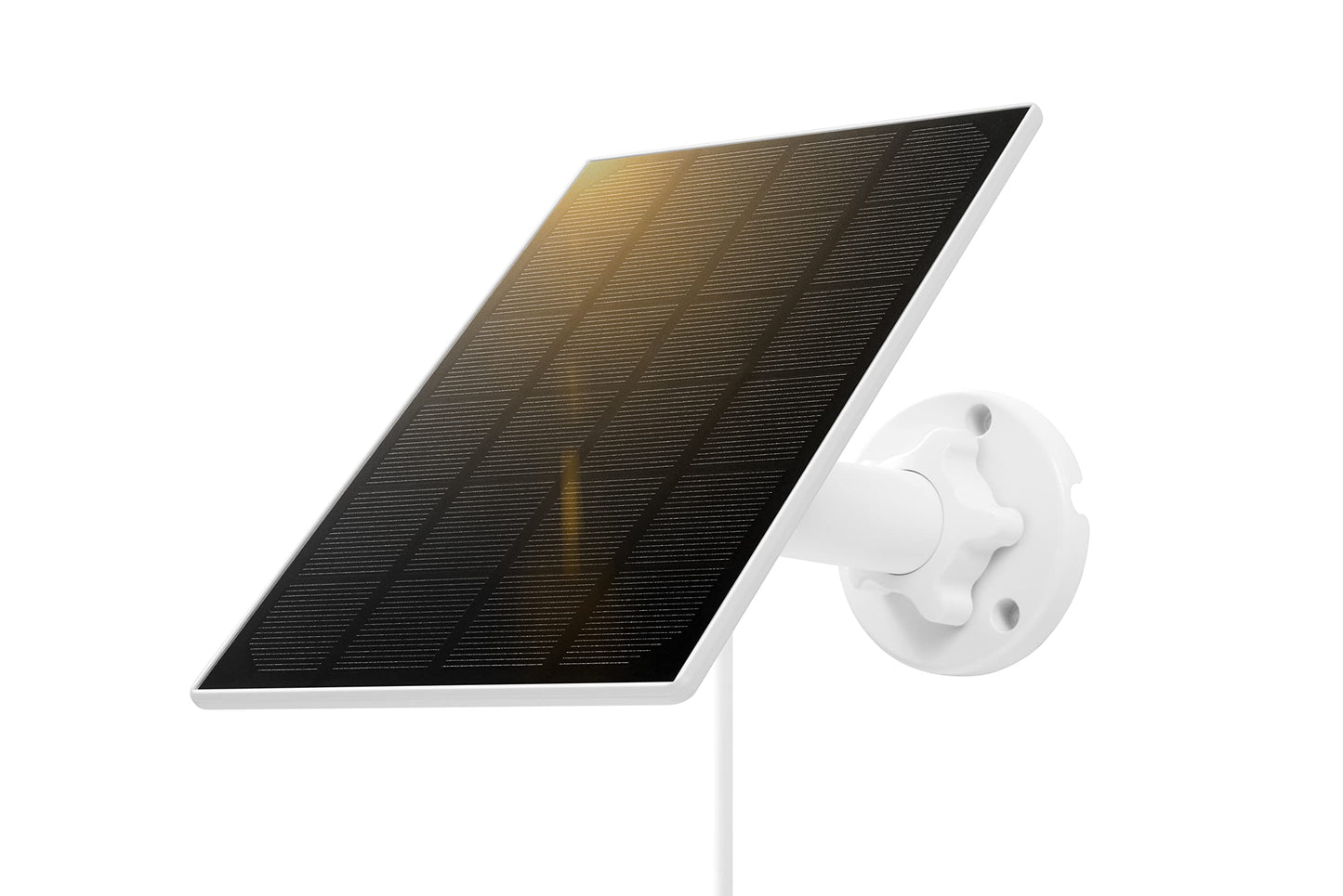 5W Solar Panel, IP 65 Waterproof 5V Micro USB Port for Security Cameras Wireless Outdoor, Compatible with Rechargeable Battery Security Camera