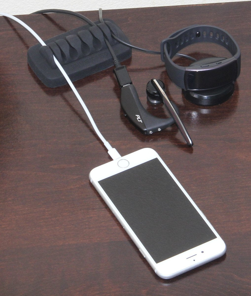 Heaviest Cable Organizer on The Market! Compact and Weighted Desktop Cord Holder and Cable Organizer, Eco-Friendly Silicone, No Bad Smell, Bundled
