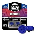 KontrolFreek Omni for PlayStation 4 (PS4) and PlayStation 5 (PS5) | Performance Thumbsticks | 2 Low-Rise Concave | Blue