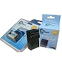 UpStart Battery New - Fully Decoded BP-808 Replacement Battery and Battery Charger Kit for Canon Camcorders