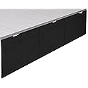 VIVO Black 71 inch Under Desk Privacy and Cable Management Organizer Sleeve, Wire Hider Kit Panel System, DESK-SKIRT-71