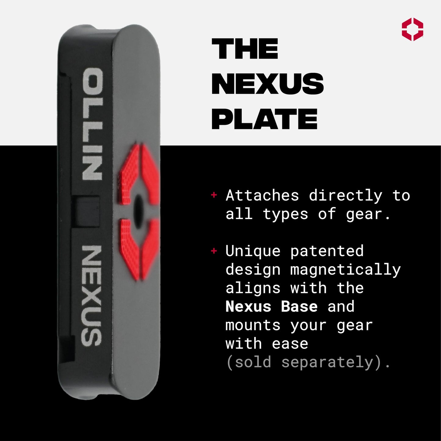 OLLIN Nexus Plate Universal Tripod Adapter - Magnetic Quick Release Attachment, Camera, Optics, Firearm Mount