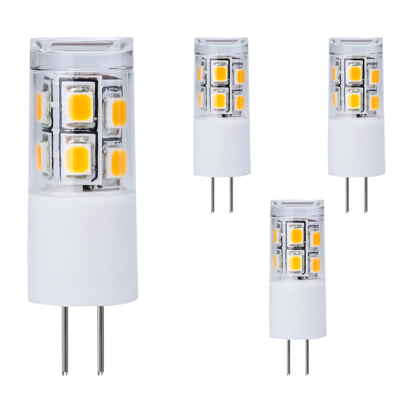 Newhouse Lighting 1.5w LED T4 Bulb G4 Base 3000k (4-Pack)