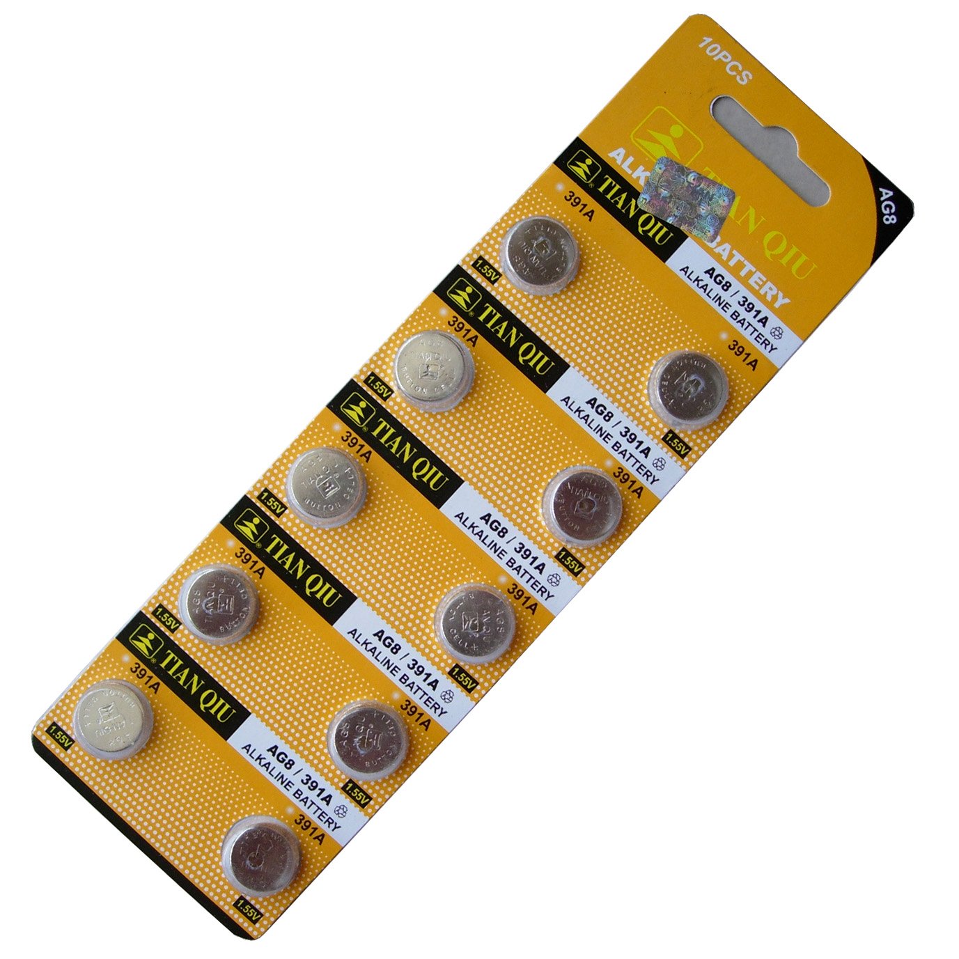 TIANQIU 10 X Ag8 Lr1120 391 Sr112Sw Alkaline Battery