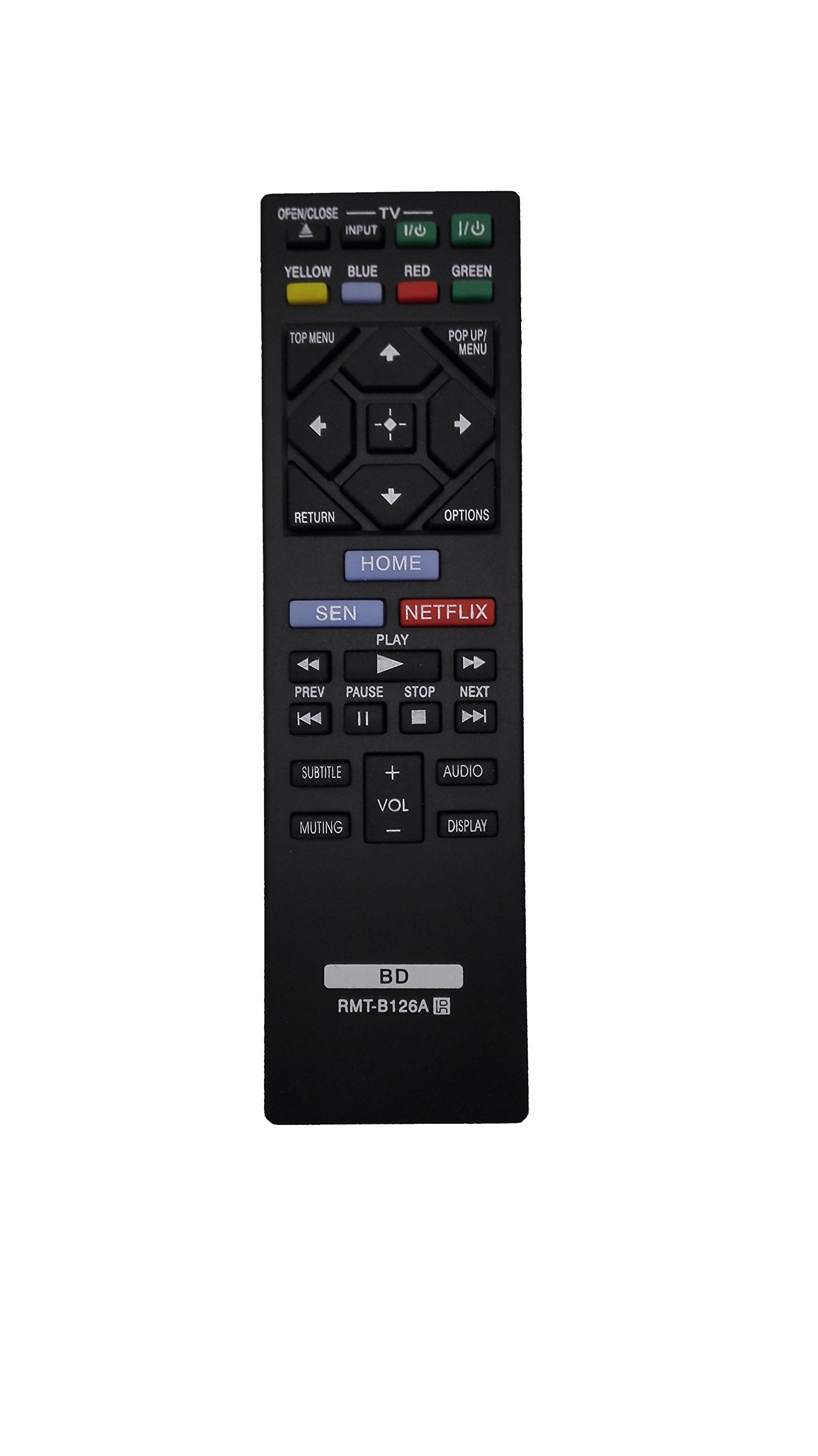 Replace RMT-B126A Remote Control for Sony Blu-Ray DVD Player BDP-S3200 BDP-S5200 BDP-S5200/D
