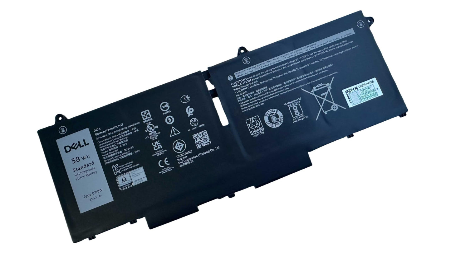 DELL FK0VR 15.2V 58Wh 4-Cell Standard Rechargeable Lithum-ion Battery For Dell Latitude 5330/5330 2 in-1, 7330/7330 2-in 1,7430/7430 2-in-1, Latitude