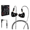DCMEKA in Ear Monitor Headphones, HiFi Stereo IEM Earphones, Dynamic Dual Driver Wired Earbuds with Detachable Cable, Noise Canceling Headset