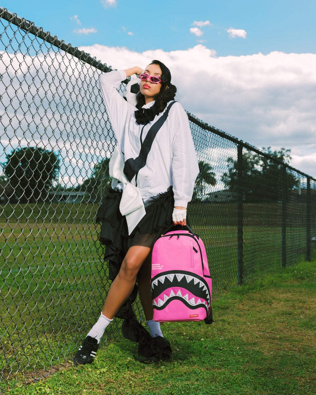 Sprayground SHARK CENTRAL EMBROIDERED EFFECT BACKPACK