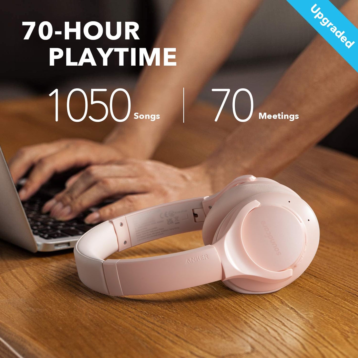 Soundcore Anker Life Q20 Hybrid Active Noise Cancelling Headphones, Wireless Over Ear Bluetooth Headphones, 60H Playtime, Hi-Res Audio, Deep Bass…