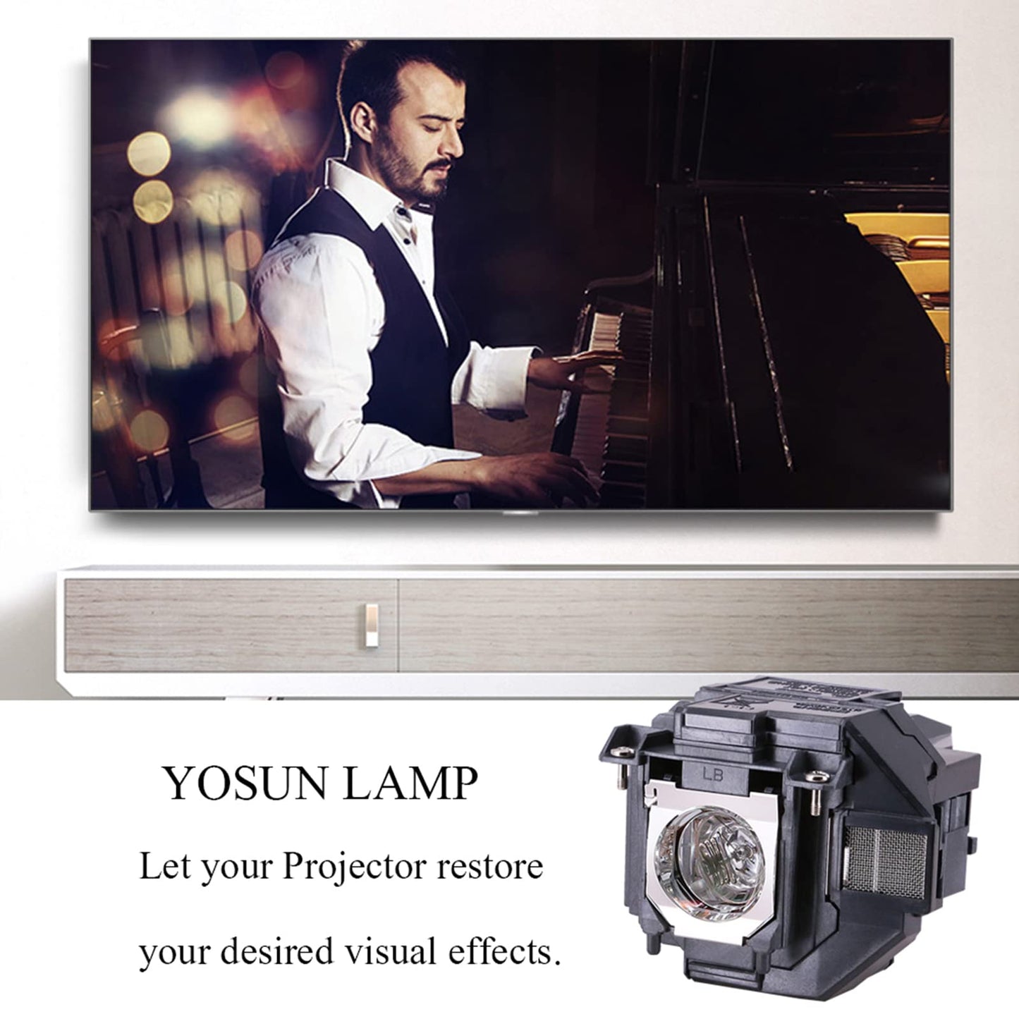 YOSUN v13h010l96 Replacement Projector lamp for epson elplp96 powerlite Home Cinema 2100 2150 1060 660 760hd vs250 vs350 vs355 ex9210 ex9220 ex3260
