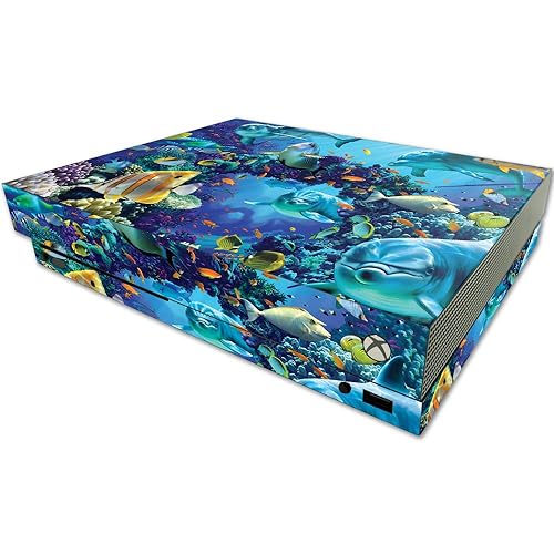 MightySkins Skin Compatible with Microsoft One X Console Only - Ocean Friends | Protective, Durable, and Unique Vinyl Decal wrap Cover | Easy