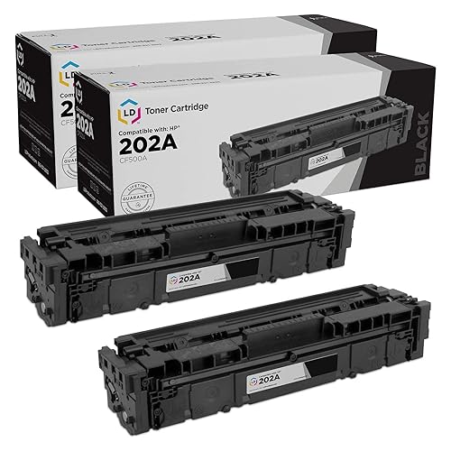 LD Products Compatible Toner Cartridge Replacement for HP 202A (2 Pack, Black) Compatible with the Following HP Printers M254dw M281cdw M281dw M281fdw