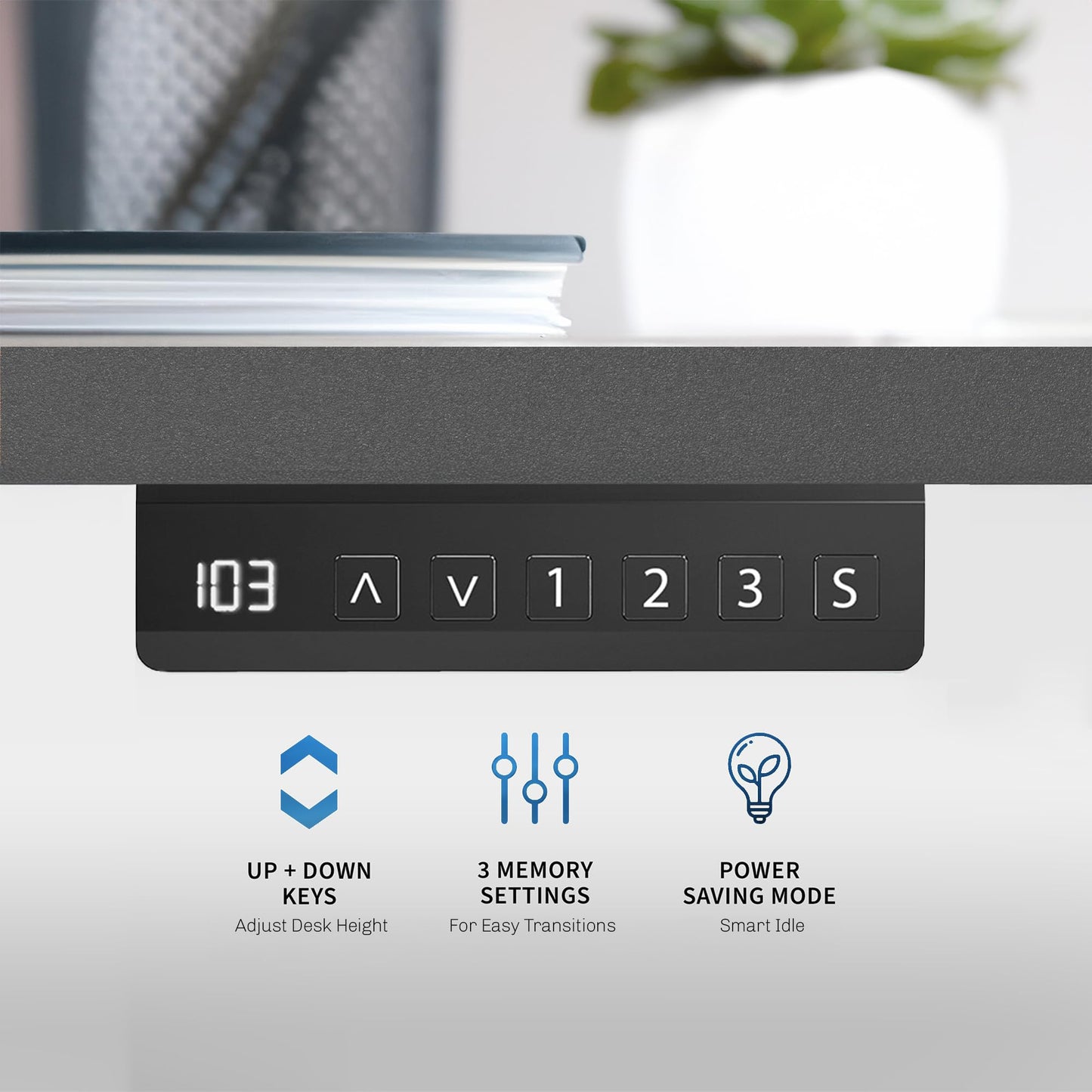 VIVO Heavy Duty Dual Motor Electric Sit Stand Desk Frame, 220 lbs Capacity up to 85" x 43" Tops, Memory Controller Height Adjustable Frame Only, Gray