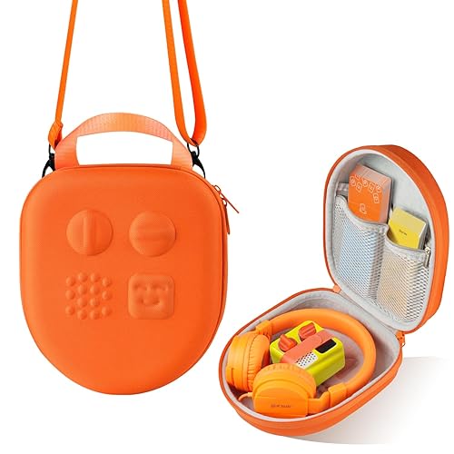 sarlar Hard Travel Case Compatible with Yoto Mini (2024 Edition) & Accessories, Carrying Case with Shoulder Strap Holds kids Audio Music player