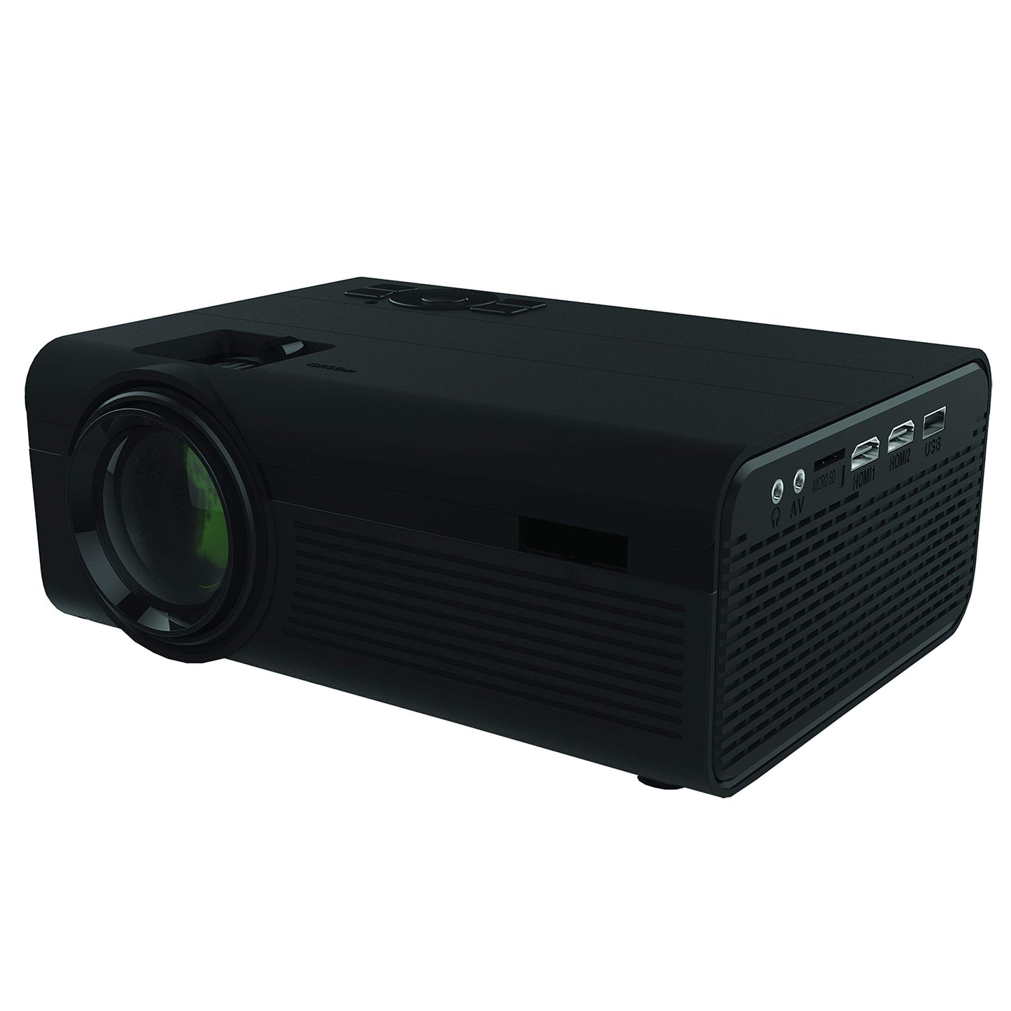 Supersonic SC-80P HD Digital Projector, 1080p Resolution, 2000 Lumina LED Lamp, True Colors, Powerful Sound, VGA/2 HDMI/USB2.0/ Micro SD Card & AV