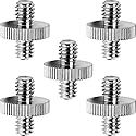 Anwenk Standard 1/4"-20 Male to 1/4"-20 Male Threaded Tripod Screw Adapter Standard Tripod Mounting Thread Camera Screw Adapter Converter, Precision